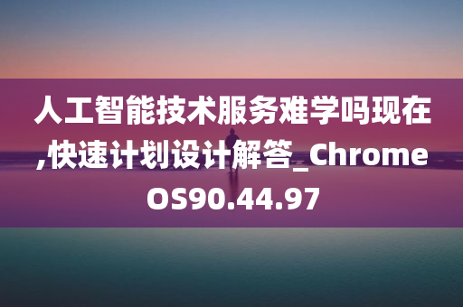 人工智能技术服务难学吗现在,快速计划设计解答_ChromeOS90.44.97