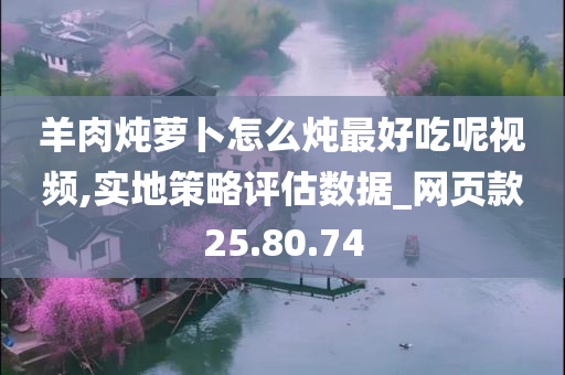 羊肉炖萝卜怎么炖最好吃呢视频,实地策略评估数据_网页款25.80.74