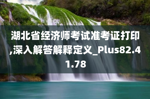 湖北省经济师考试准考证打印,深入解答解释定义_Plus82.41.78