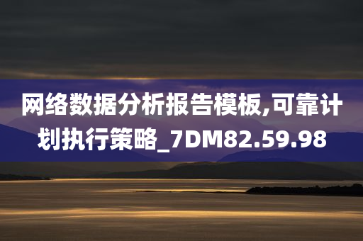 网络数据分析报告模板,可靠计划执行策略_7DM82.59.98