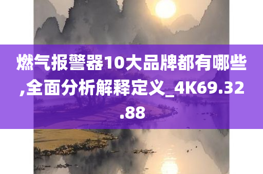 燃气报警器10大品牌都有哪些,全面分析解释定义_4K69.32.88