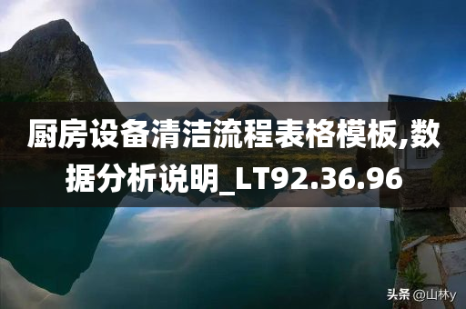 厨房设备清洁流程表格模板,数据分析说明_LT92.36.96