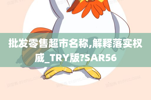 批发零售超市名称,解释落实权威_TRY版?SAR56