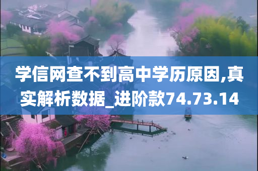 学信网查不到高中学历原因,真实解析数据_进阶款74.73.14