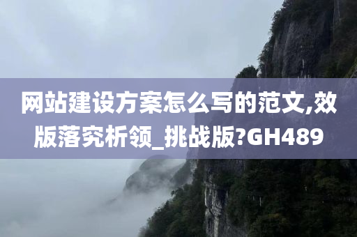 网站建设方案怎么写的范文,效版落究析领_挑战版?GH489