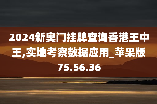 2024新奥门挂牌查询香港王中王,实地考察数据应用_苹果版75.56.36