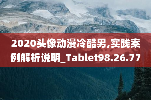 2020头像动漫冷酷男,实践案例解析说明_Tablet98.26.77