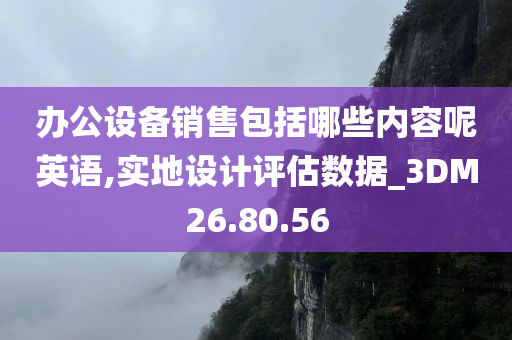 办公设备销售包括哪些内容呢英语,实地设计评估数据_3DM26.80.56