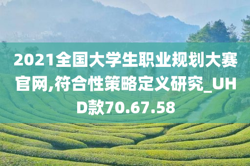 2021全国大学生职业规划大赛官网,符合性策略定义研究_UHD款70.67.58