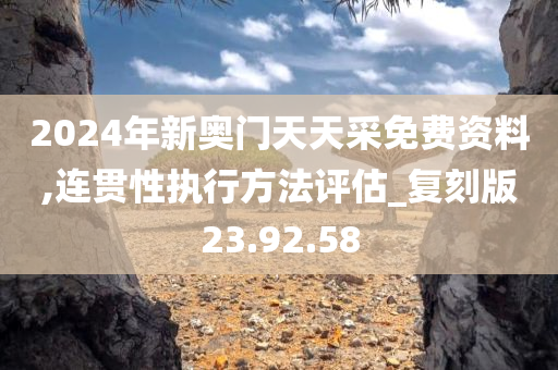 2024年新奥门天天采免费资料,连贯性执行方法评估_复刻版23.92.58