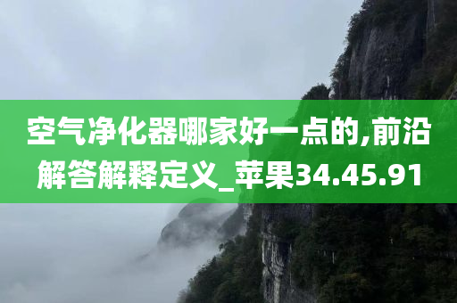 空气净化器哪家好一点的,前沿解答解释定义_苹果34.45.91