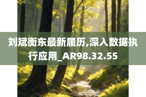 刘斌衡东最新履历,深入数据执行应用_AR98.32.55