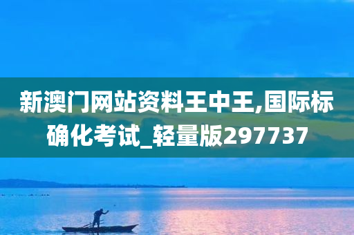 新澳门网站资料王中王,国际标确化考试_轻量版297737