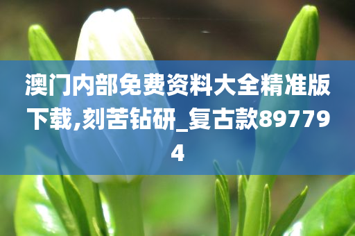 澳门内部免费资料大全精准版下载,刻苦钻研_复古款897794