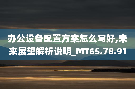 办公设备配置方案怎么写好,未来展望解析说明_MT65.78.91