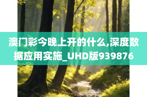 澳门彩今晚上开的什么,深度数据应用实施_UHD版939876