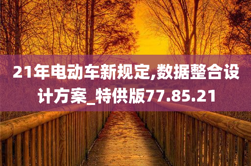 21年电动车新规定,数据整合设计方案_特供版77.85.21