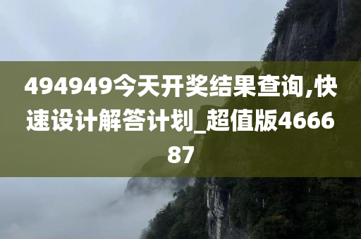 494949今天开奖结果查询,快速设计解答计划_超值版466687