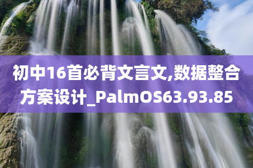 初中16首必背文言文,数据整合方案设计_PalmOS63.93.85