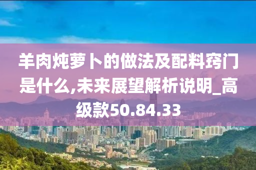 羊肉炖萝卜的做法及配料窍门是什么,未来展望解析说明_高级款50.84.33