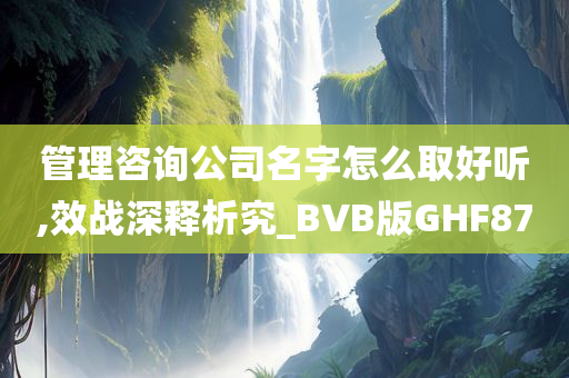 管理咨询公司名字怎么取好听,效战深释析究_BVB版GHF87