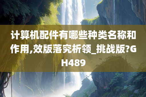 计算机配件有哪些种类名称和作用,效版落究析领_挑战版?GH489