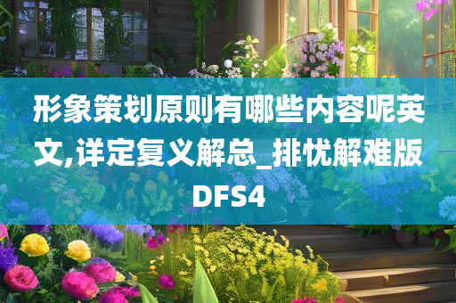 形象策划原则有哪些内容呢英文,详定复义解总_排忧解难版DFS4