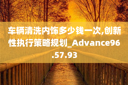 车辆清洗内饰多少钱一次,创新性执行策略规划_Advance96.57.93