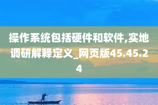 操作系统包括硬件和软件,实地调研解释定义_网页版45.45.24