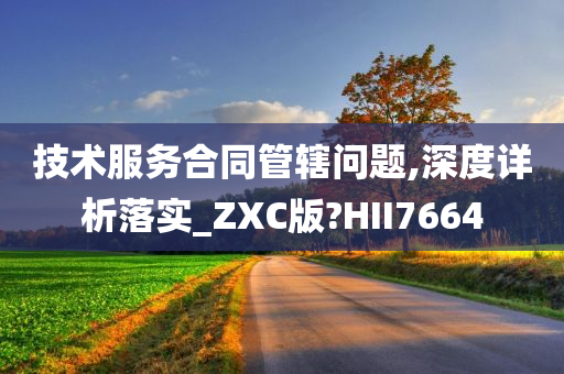 技术服务合同管辖问题,深度详析落实_ZXC版?HII7664