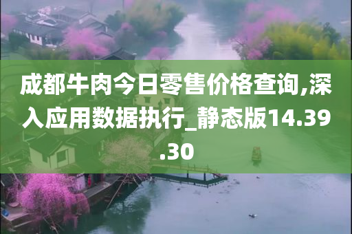 成都牛肉今日零售价格查询,深入应用数据执行_静态版14.39.30