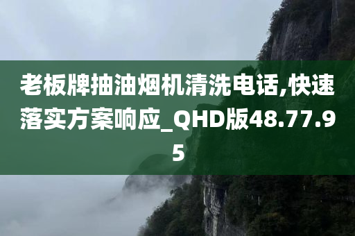 老板牌抽油烟机清洗电话,快速落实方案响应_QHD版48.77.95