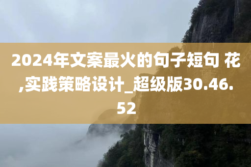 2024年文案最火的句子短句 花,实践策略设计_超级版30.46.52