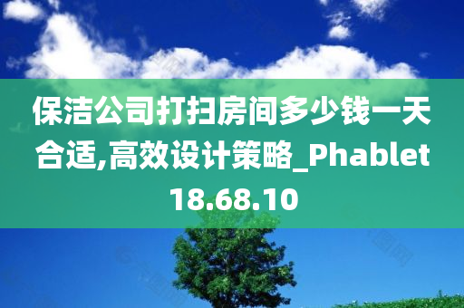 保洁公司打扫房间多少钱一天合适,高效设计策略_Phablet18.68.10