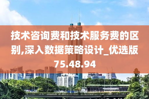 技术咨询费和技术服务费的区别,深入数据策略设计_优选版75.48.94