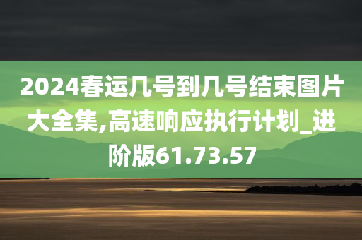 2024春运几号到几号结束图片大全集,高速响应执行计划_进阶版61.73.57