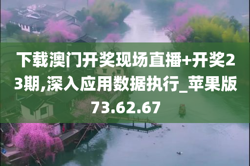 下载澳门开奖现场直播+开奖23期,深入应用数据执行_苹果版73.62.67