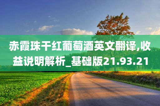 赤霞珠干红葡萄酒英文翻译,收益说明解析_基础版21.93.21