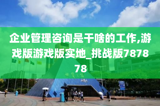 企业管理咨询是干啥的工作,游戏版游戏版实地_挑战版787878