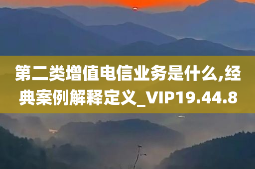 第二类增值电信业务是什么,经典案例解释定义_VIP19.44.80