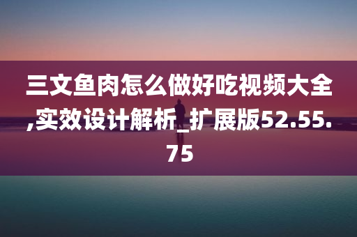 三文鱼肉怎么做好吃视频大全,实效设计解析_扩展版52.55.75