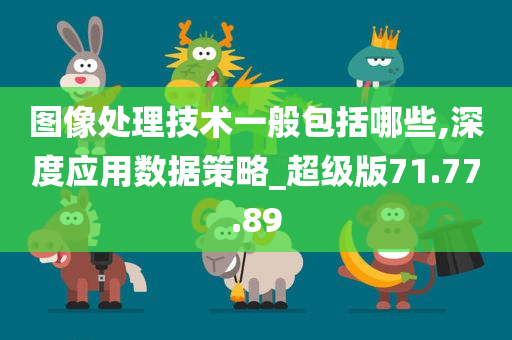 图像处理技术一般包括哪些,深度应用数据策略_超级版71.77.89