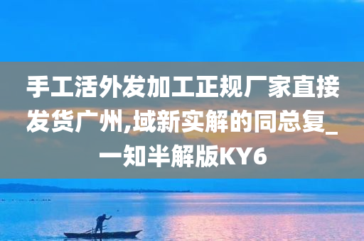 手工活外发加工正规厂家直接发货广州,域新实解的同总复_一知半解版KY6