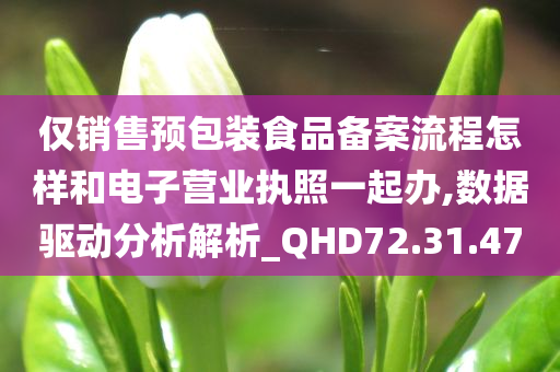 仅销售预包装食品备案流程怎样和电子营业执照一起办,数据驱动分析解析_QHD72.31.47