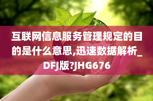 互联网信息服务管理规定的目的是什么意思,迅速数据解析_DFJ版?JHG676