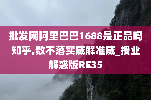 批发网阿里巴巴1688是正品吗知乎,数不落实威解准威_授业解惑版RE35