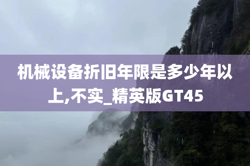 机械设备折旧年限是多少年以上,不实_精英版GT45