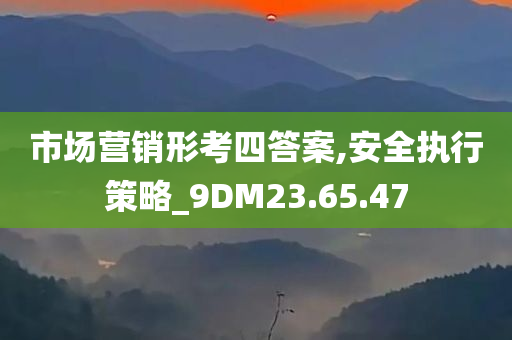 市场营销形考四答案,安全执行策略_9DM23.65.47