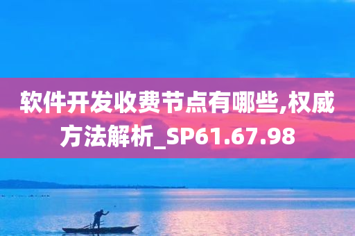 软件开发收费节点有哪些,权威方法解析_SP61.67.98