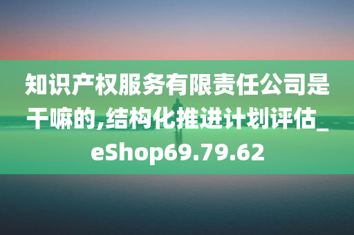 知识产权服务有限责任公司是干嘛的,结构化推进计划评估_eShop69.79.62